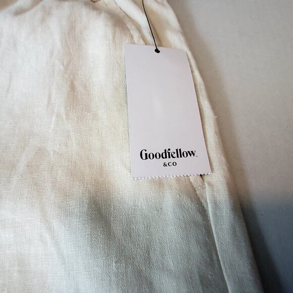 Goodfellow & Co Beige Linen-Blend Vacay Collection Pull-On Shorts 7" Inseam Sz S - Picture 11 of 11